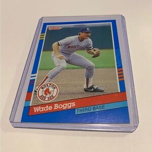 Wade Boggs 1991 Error Donruss Baseball Card # 178 (Series 1) Vintage Collectible